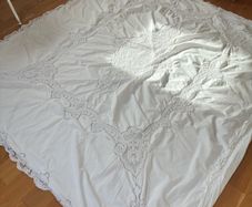 Handmade embroidered duvet cover
