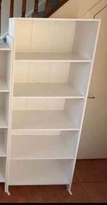white bookcase