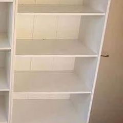 white bookcase