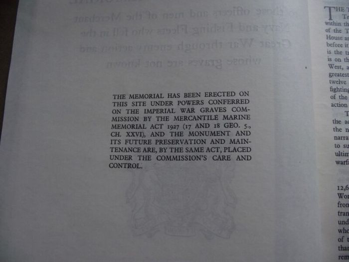 Memorial Register of The Mercantile Marine Memorial Tower Hill, London 1928 - Complete