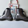 Dr martens 1460 8 hole chrome metallic lace up ankle patent boots UK5 EU38 US7 Image 8