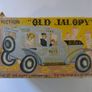 Line-Mar Tin Car: Friction Old Jalopy with Siren and Driver - (1940s-1950s with Box Rare) Image 7