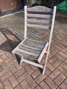 Solid wood chairs x 2