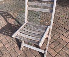 Solid wood chairs x 2