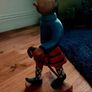 Vintage Hand-Carved Highlander Figurine - Tintin Black Island Style Image 4