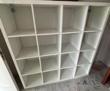 IKEA Kallax (White, 5x5) x 2 plus DRONA boxes