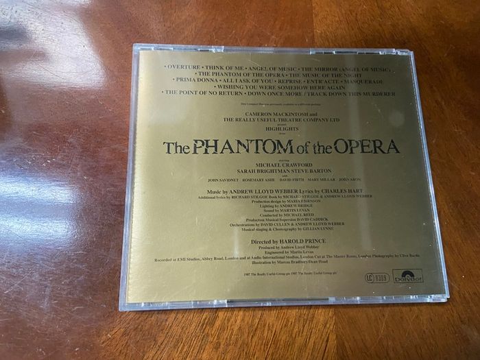 The Phantom of the Opera Highlights Gold Disc CD
