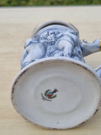 Ceramic beer mug from the Italian manufacturer Capodimonte.