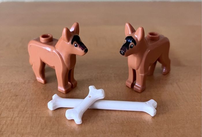 Lego , 2 Alsatian Dogs