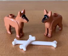 Lego , 2 Alsatian Dogs