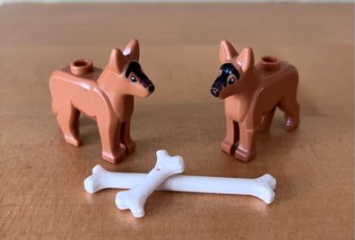 Lego , 2 Alsatian Dogs