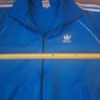 Vintage Adidas Originals Trefoil Track Jacket XL Blue White 3-Stripe Retro 80s Image 6