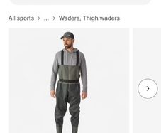 XL Fishing Waders Decathlon
