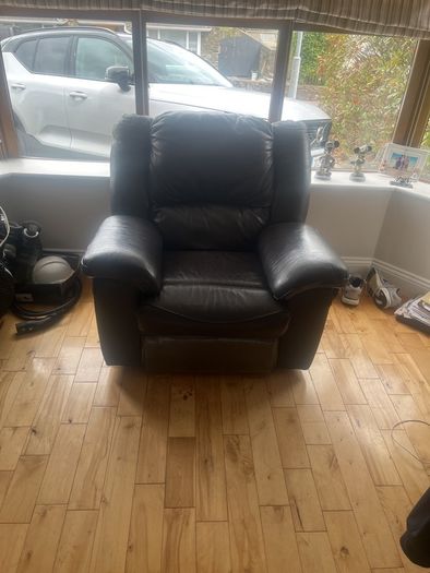 Brown Leather Recliner