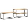 TV Cabinet 180x30x50 cm Rough Mango Wood Image 9