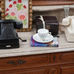 Pair of Irish P&T L.M. Ericsson Hand-Crank Desk Telephones