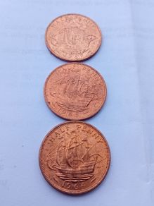 Uncirculated English Half Pennies