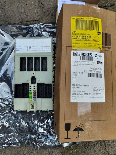 Genuine BMW Part # 61355B5DA68 - Control unit Front Electronic Module FEM F30 F80