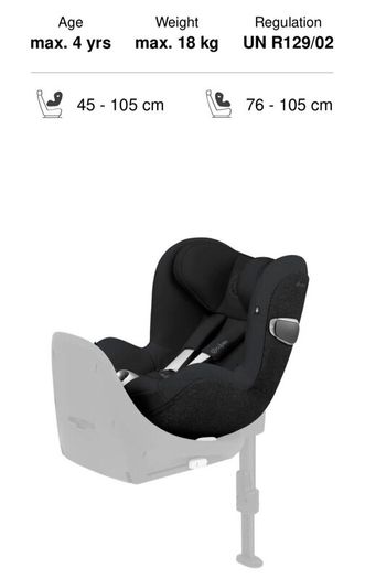 360 Cybex Sirona Z i-Size Car Seat Newborn++