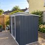 9ft x 4ft Metal Garden Storage Shed Tool House with Sliding Door Image 8