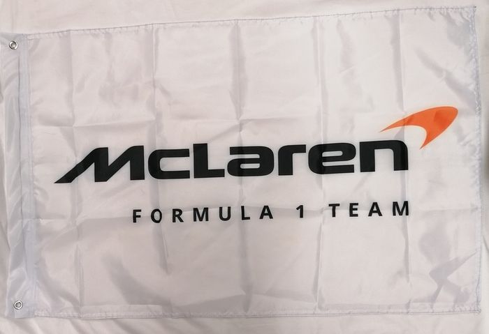 McLaren Formula one Racing flag 3ft x 2ft.