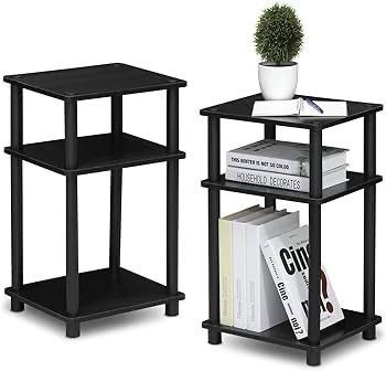NEW SALE | 3-Tier Turn-N-Tube End Table, Side Table, Nightstand, 2-Pack
