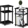 MULTIPLE COLOURS AVAILABLE | 3-Tier Turn-N-Tube End Table, Side Table, Nightstand, 2-Pack Image 3