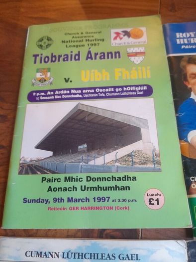 Vintage Tipperary Hurling Programmes