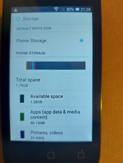 Alcatel One Touch Pixi 3 (4th Gen), in very good condition