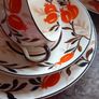 Art Deco Hand Painted Ivery Ware Tea Set Image 3