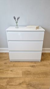White Ikea 3 Drawer
