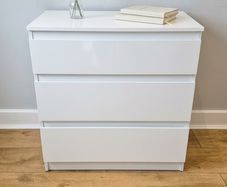 White Ikea 3 Drawer