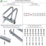 4 Bike Stand Floor or Wall mounted bike rack for garage Bicycle Parking rack Cycle Storage Locking Stand Image 2