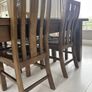 Dining table with glass top and 8 dining chairs Image 3
