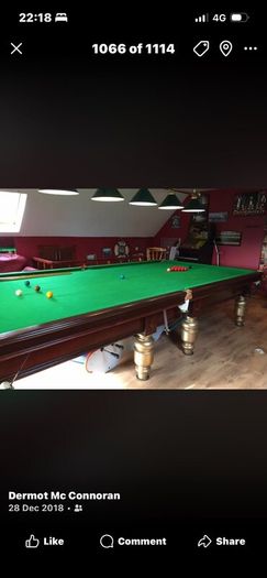 Snooker table