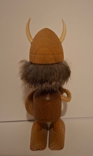 Rare Wooden Viking Warrior (Made in Denmark)