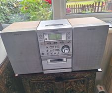 sony cmt-ep50 micro hi-fi system cd cassette radio with remote