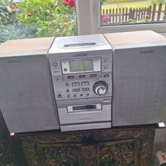 sony cmt-ep50 micro hi-fi system cd cassette radio with remote