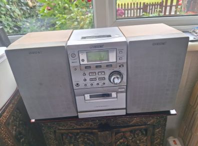 sony cmt-ep50 micro hi-fi system cd cassette radio with remote