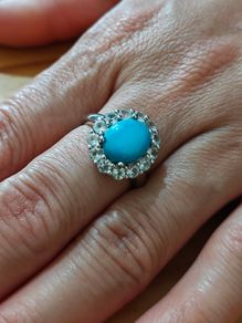 Sterling Silver Ring - Size Q - Stamped for Silver (S49)
