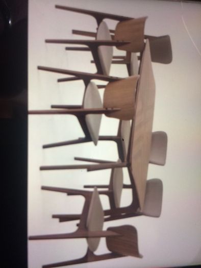 table and six chairs