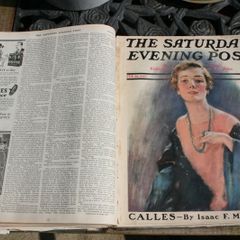 book THE  SATURDAY EVNING POST january 1 1927 to february 26 1927 in a book