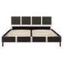 Bed Frame Grey and White Faux Leather 135x190 cm Image 7