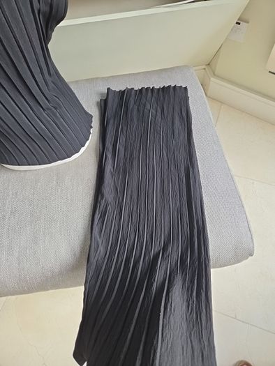 Zara black palazzo pants and top uk 10