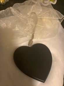 black heart black board
