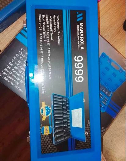 35pcs Manarola 1/2 Air impact socket sets