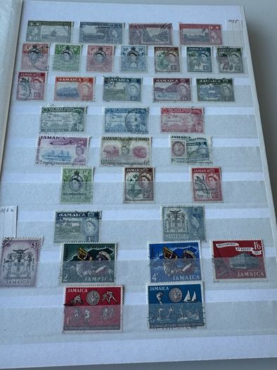 JAMAICA collection in stamp album