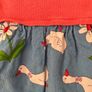 Mini Boden Knit & fine corduroy Daisy Duck Dress Sz 6-12mths EUC Image 2