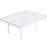High White King Size Bed Frame 5ft with Rounded Corners Image 2