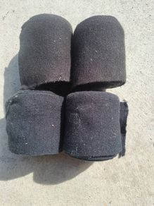 4 x black  bandages